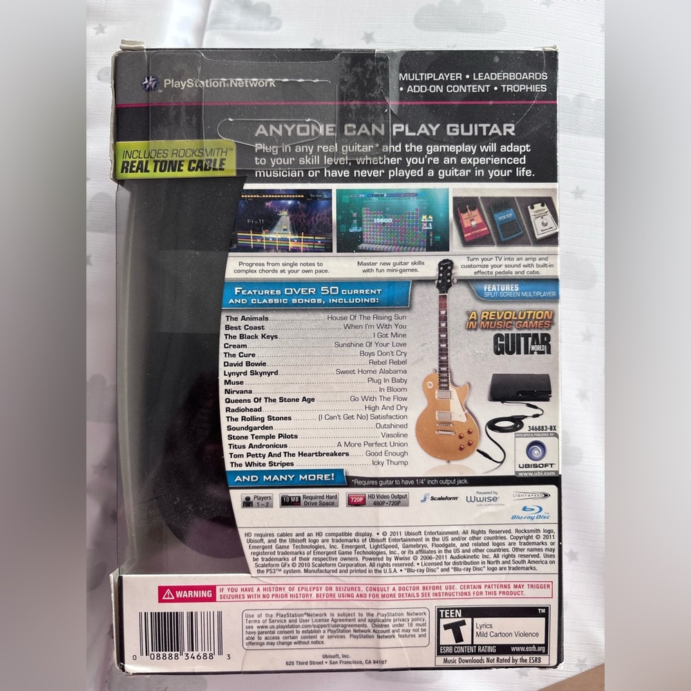 Rocksmith PS3 Video Game by Ubisoft - Picture 2 of 2
